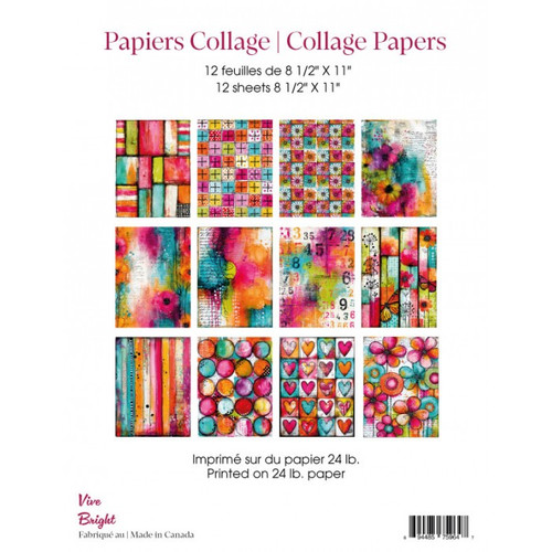 RonRon Designs: Collage Papers: Bright