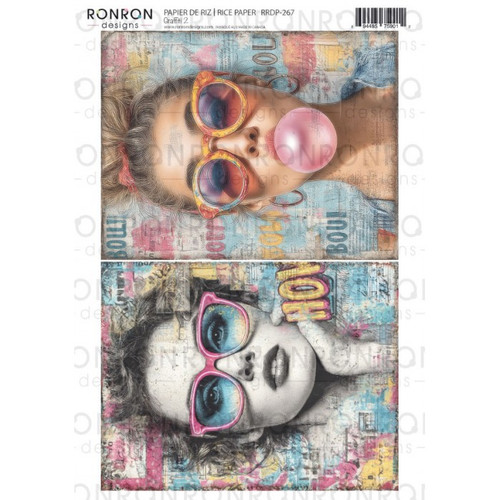 RonRon Designs: Rice Paper- Graffiti 2
