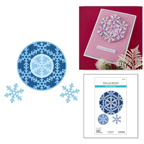 Spellbinders: Snowflake Wreath Etched Dies by Lisa Horton