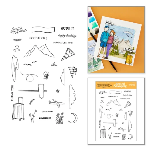 Spellbinders: Beyond Stamping Outside Elements Clear Stamp Set by Josh Griffiths Studio
