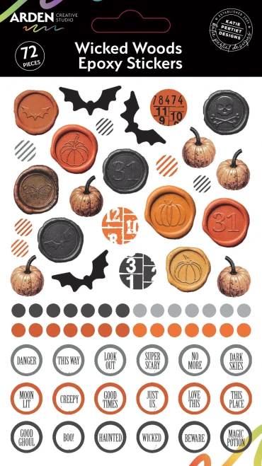 Arden Creative Studio: Wicked Woods Epoxy Stickers