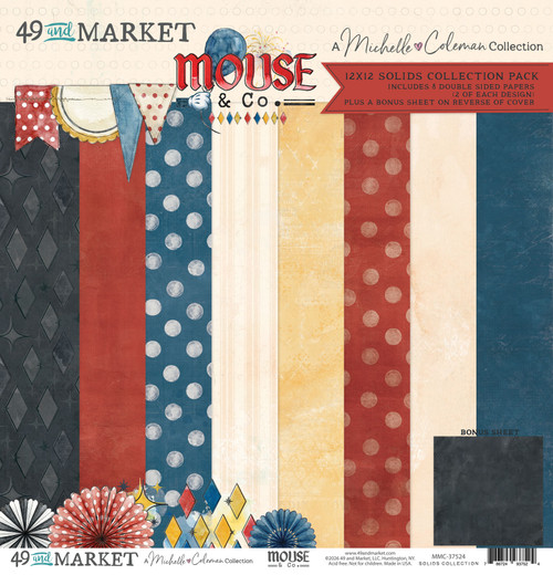 49 & Market: 12x12 Solids Pack, Mouse & Co.