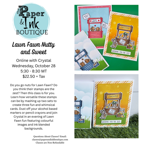 Crystal R: October 28, Online with Kit, Lawn Fawn Nutty and Sweet