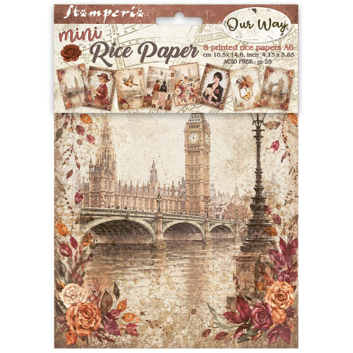 Stamperia: A6 Mini Rice Paper, Our Way