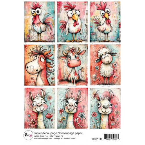 RonRon Designs: Rice Paper, Little Friends 3