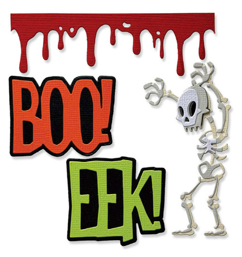Tim Holtz: Die Set, Vault -  Frights + Bones
