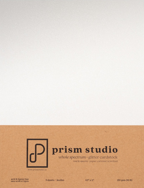 Prism Studio: 8.5x11 Whole Spectrum Glitter Cardstock, Quartz