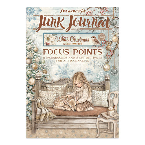 Stamperia: Junk Journal Focus Points, White Christmas