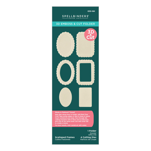 Spellbinders: 3D Emboss & Cut Folder, Scalloped Frames