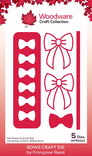 Woodware: Bows Craft Die Set By Françoise Read