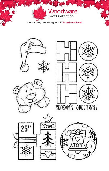 Woodware: Ho Ho Ho A6 Clear Stamp Set By Françoise Read