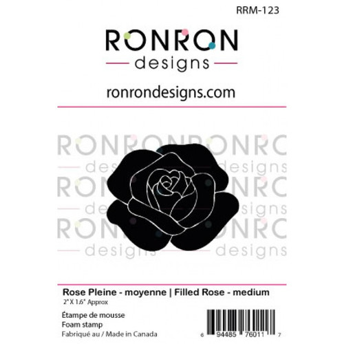 RonRon Designs: Foam Stamp Filled Rose - medium