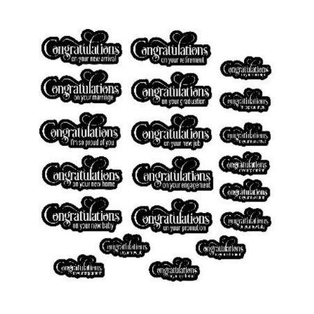 Simply Stated Designs: Congratulations Reverse Sentiments