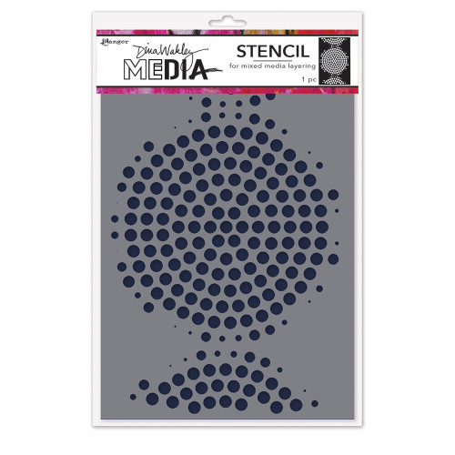 Dina Wakley MEdia: Stencils Circle of Circles