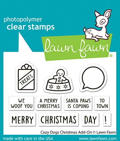 Lawn Fawn: Clear Stamp, Cozy Dogs Christmas Add-On
