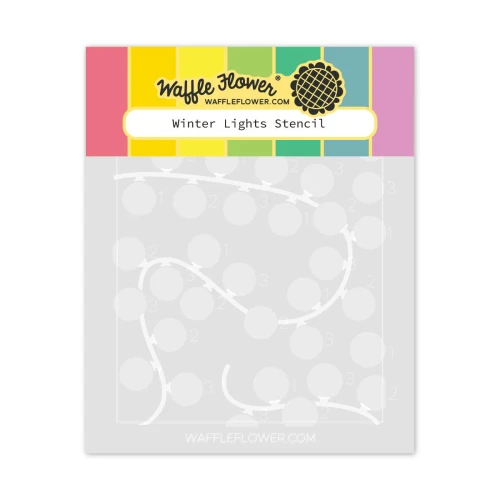 Waffle Flower: Winter Lights Stencil