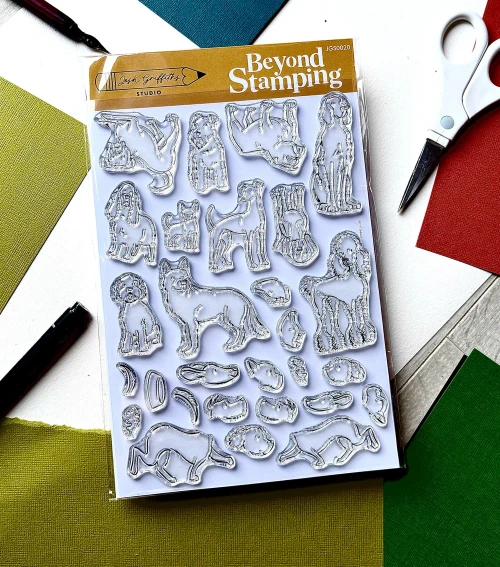Josh Griffiths Studio: Stamp Set, Pawsitivity 2