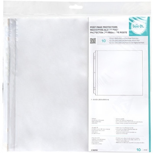 We Are Memory Keepers: 12X12 Page Protectors, Post -10 Piece