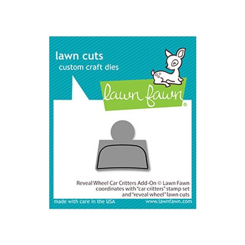 Lawn Fawn: Die Set, Reveal Wheel Car Critters Add-On