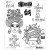 Dyan Reaveley: Dylusions Cling Stamp, High Tea