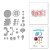 Spellbinders: Stitched Puncuation and Symbols Etched Dies