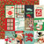 Simple Stories: 12X12 Patterned Paper, Simple Vintage Holly Jolly - 3x4 Elements