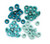 We R Memory Keepers: Eyelet & Washer, Crop-A-Dile - Standard - Aqua (60pc)