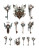 Simply Stated Design: Shades Of Teal Keys Ephemera