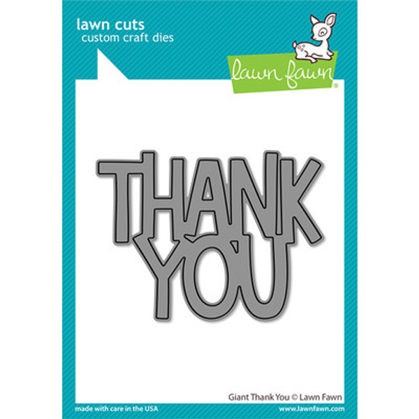Lawn Fawn: Die Set, Giant Thank You