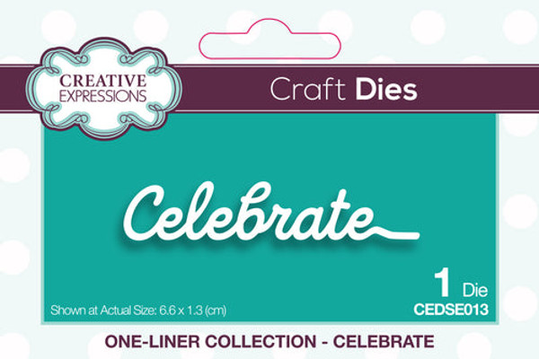 Creative Expressions: One-Liner Collection Celebrate Craft Die