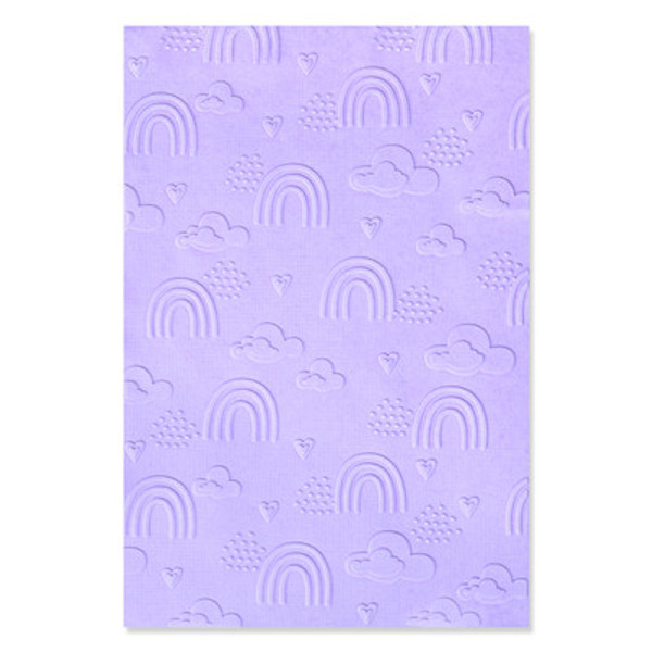 Sizzix: ML Textured Impressions Embossing Folder, Rainbow Sky by Jennifer Ogborn