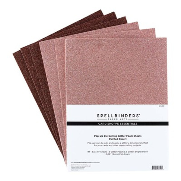 Spellbinders: Pop-Up Die Cutting Glitter Foam Sheets - Painted Desert