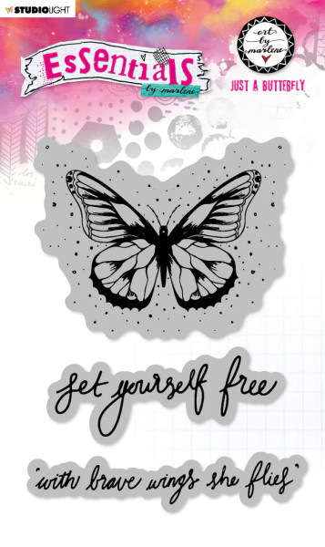 Art By Marlene: Cling Stamp, Just a Butterfly Essentials