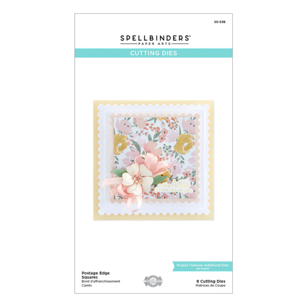 Spellbinders: Postage Edge Squares Dies Spellbinders: Postage Edge Squares Dies