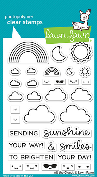 Lawn Fawn: Clear Stamp Set, All The Clouds