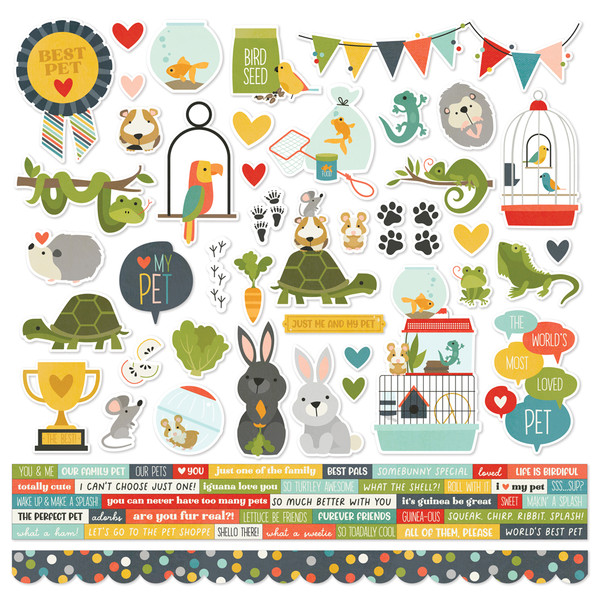 Simple Stories: Cardstock Stickers - Pet Shoppe