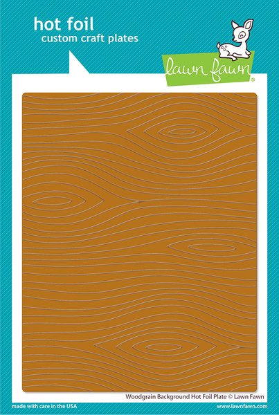 Lawn Fawn: Hot Foil Plates, Woodgrain Background
