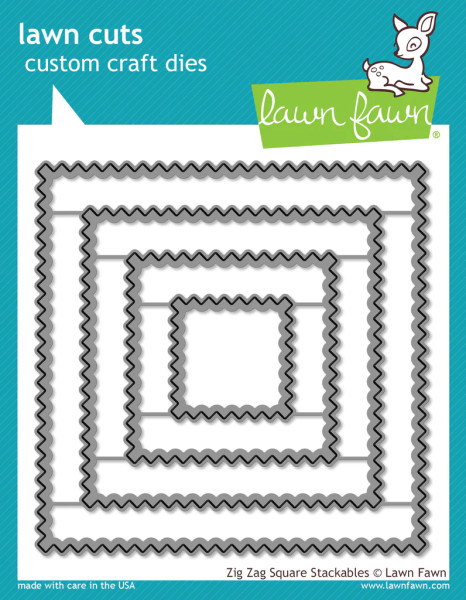 Lawn Fawn: Dies, Zig Zag Square Stackables