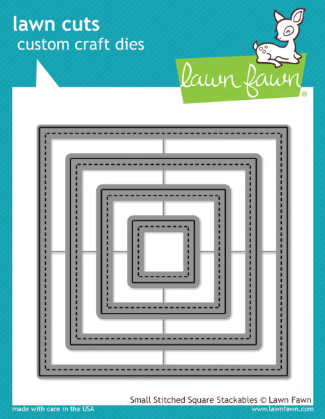 Lawn Fawn: Dies, Small Stitched Square Stackables Lawn Fawn: Dies, Small Stitched Square Stackables