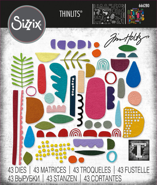 Sizzix: Thinlits Die Set By Tim Holtz - Abstract Elements