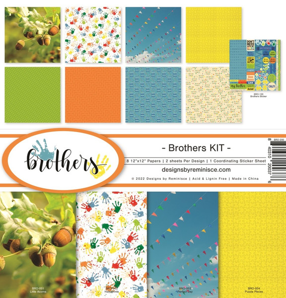Reminisce: 12x12 Collection Kit - Brothers