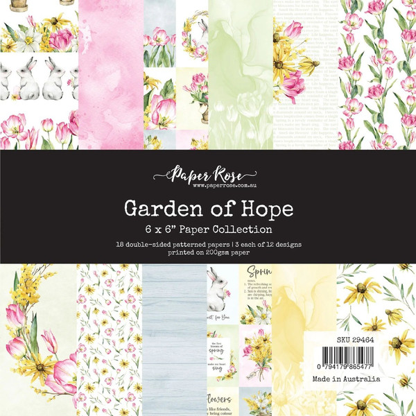 Paper Rose: 6X6 Paper Collection, Garden of Hope