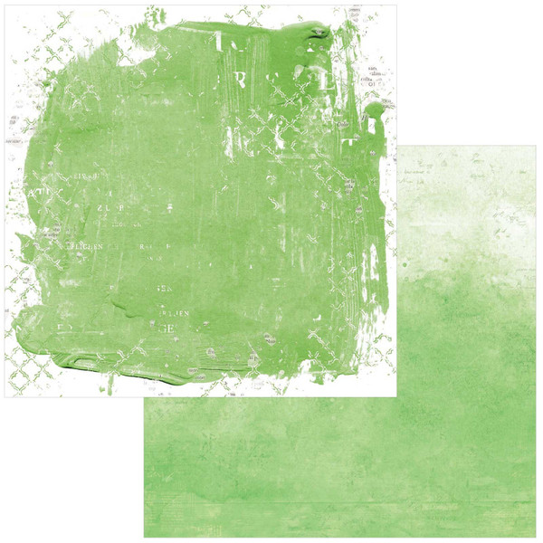 49 & Market: 12x12 Patterned Paper, Spectrum Gardenia Solids - Green