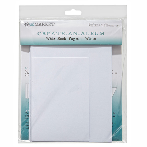 49 And Market: Create-An-Album, Wide Book Pages - White