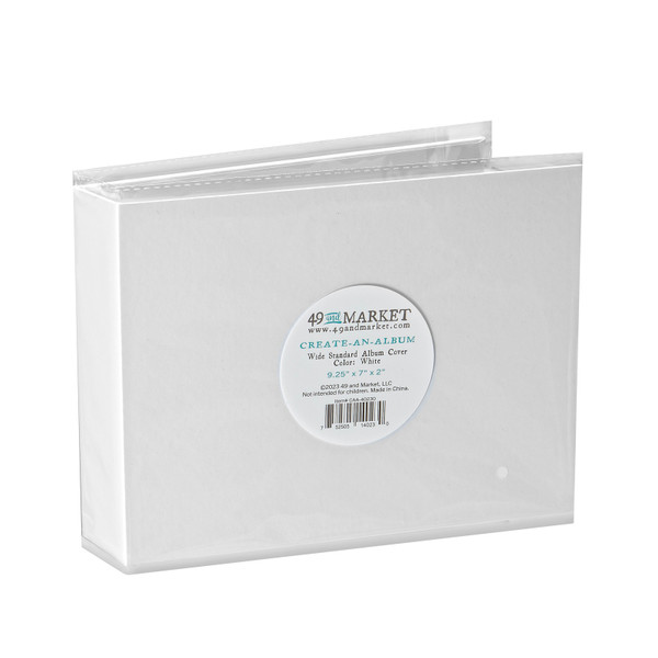 49 And Market: Create-An-Album, Wide Standard Album Cover - White