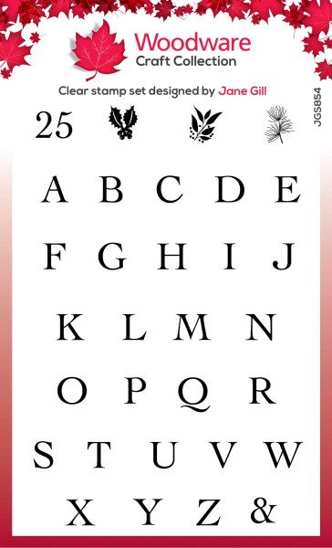 Woodware: Clear Stamp, Alphabet Tiles