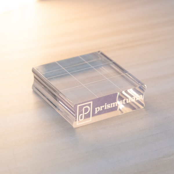 Prism Studio: 1.5X1.5 Acrylic Block (with Grips), Square