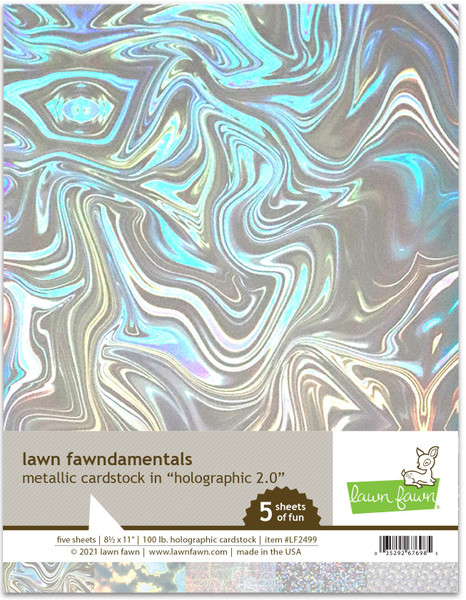 Lawn Fawn: Metallic Cardstock - Holographic 2.0