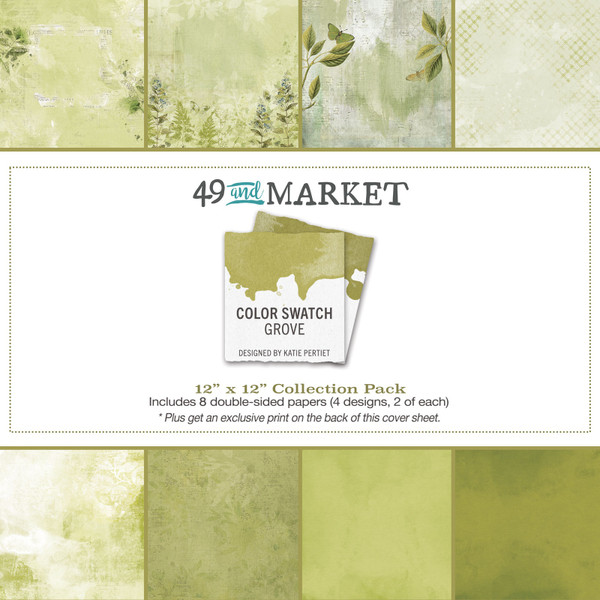 49 & Market: 12"X12" Collection Pack - Color Swatch: Grove