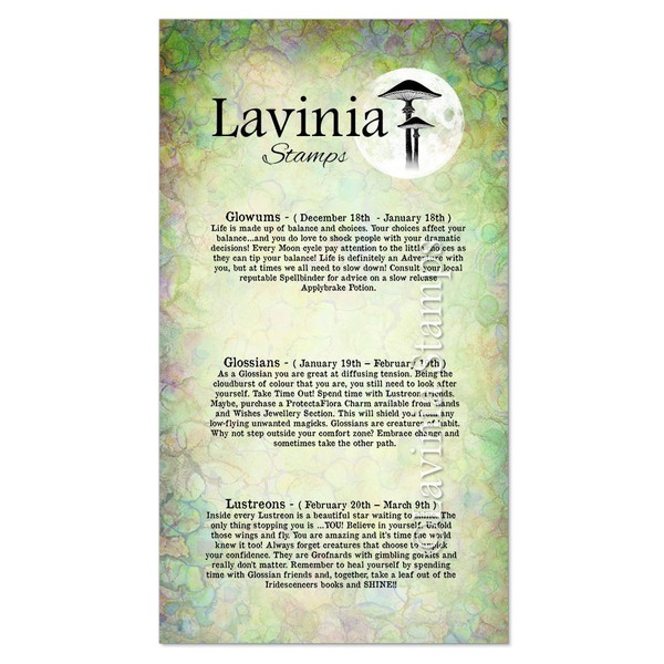 Lavinia: Clear Stamp. Crystal Signs